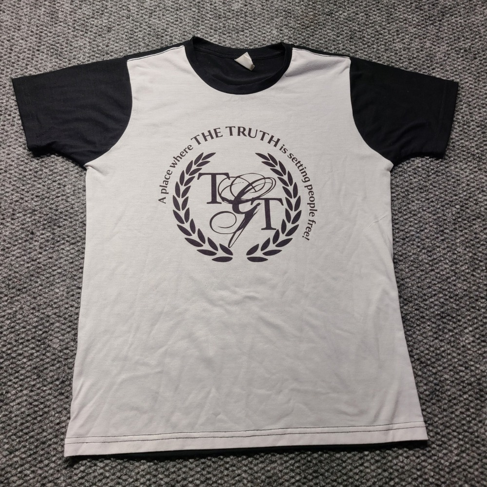 Silky Socks TGT The Truth Graphic Tee White Black Colorblock YL